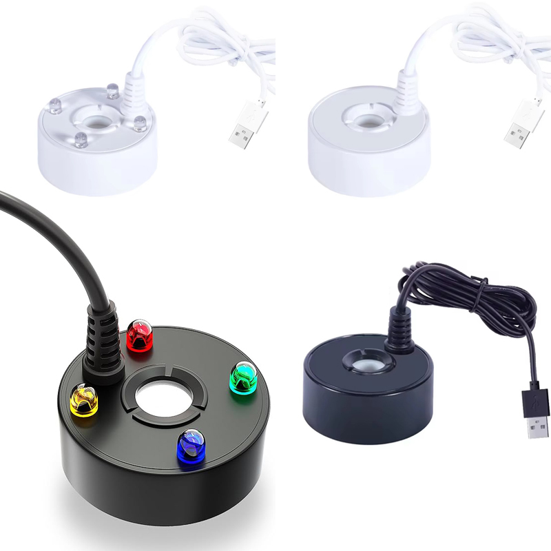 Terrarium Fogger Ultrasonic - Pembuat Kabut Ultrasonik USB 4LED, Air