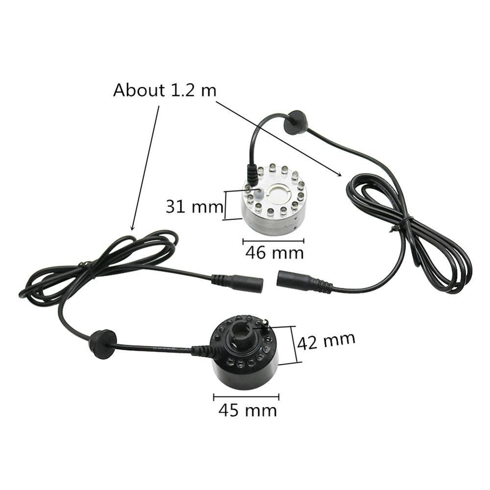 12 AC100-240V LED alat penyemp - Terrarium Fogger Ultrasonic ulasan dan harga