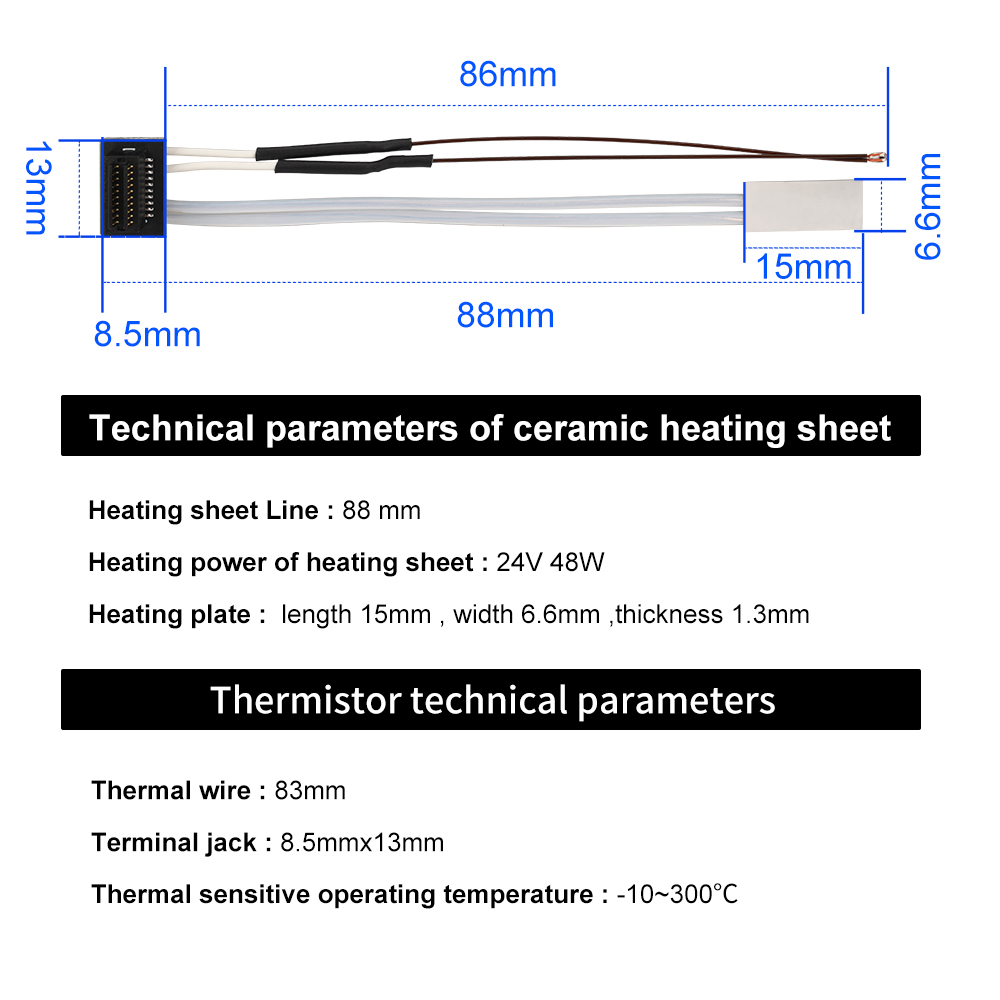 Tabung Pemanas untuk Bambu Lab - Ceramic Heat Emitter ulasan dan harga